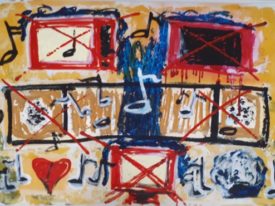 Yago, Untitled 135, 1997-2003, acrylic on paper, 100×70, 135