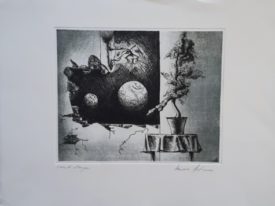 Yago, Untitled 239, 1997-2003, engraving on paper, 50×35, 239